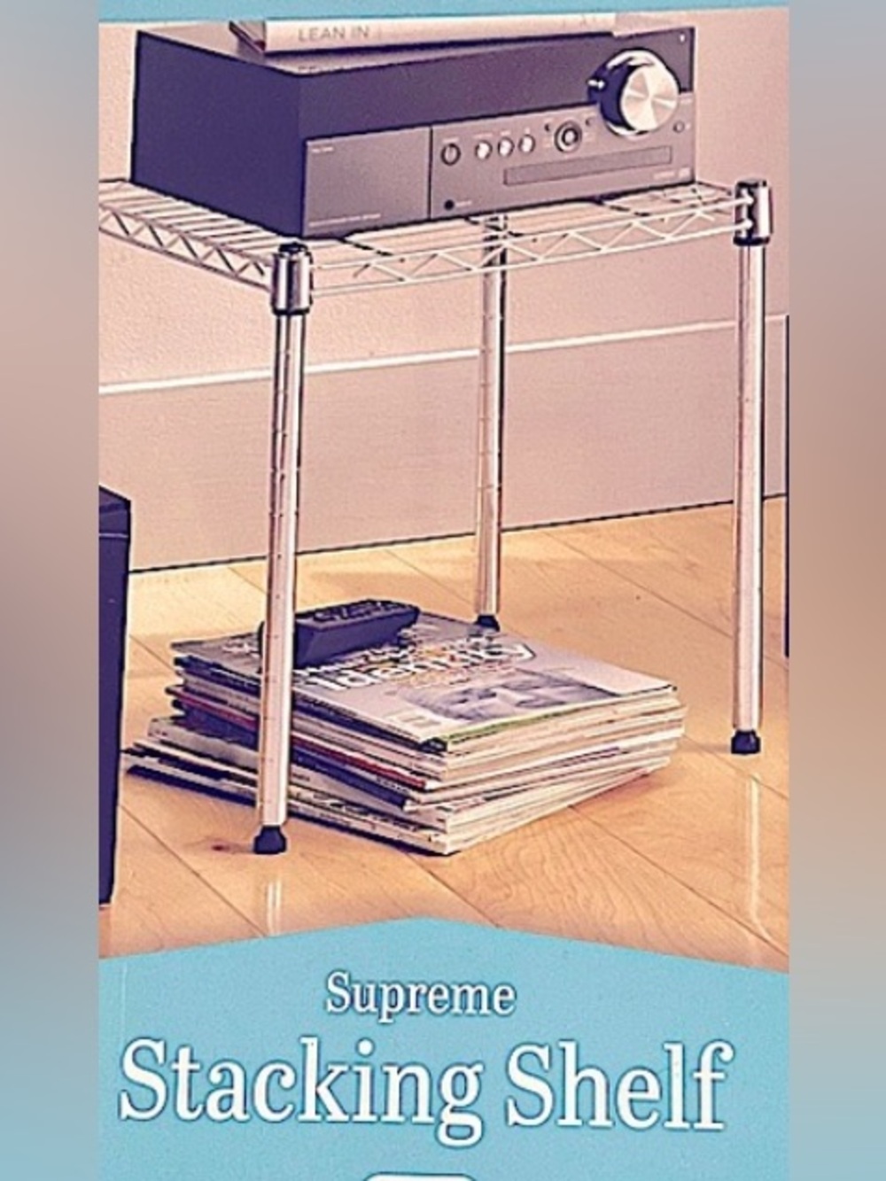 NIB NEW IN BOX! Whitmore supreme small stacking utility shelf chrome heavy duty